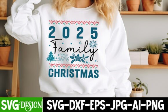 2025 Family Christmas SVG Design: Multi-Layered Craft Files
