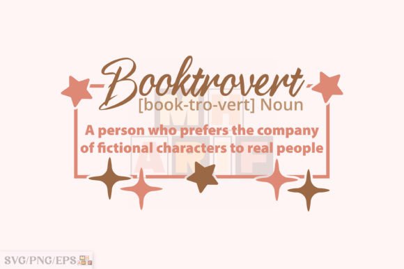 Book SVG Booktrovert T-shirt Design: Elevate Your Creative Projects