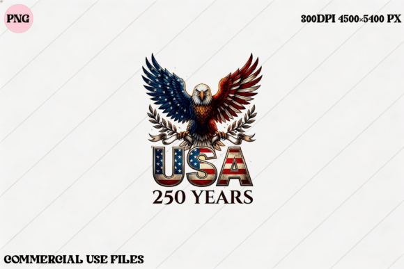 Celebrate 250 Years: The USA Eagle Graphic Design Asset