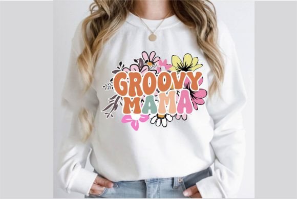 Celebrate Style: Groovy Mama Retro T-Shirt Design