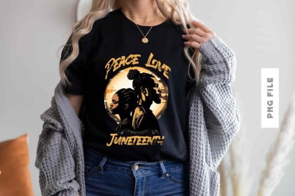 Celebrate with Style: The Peace Love Juneteenth T-shirt Design