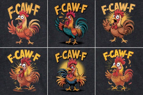 F-Caw-F Funny Humor T-Shirt Design: A Creative Asset for Modern Branding