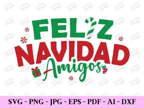 Feliz Navidad Amigos: Festive Christmas Design Assets