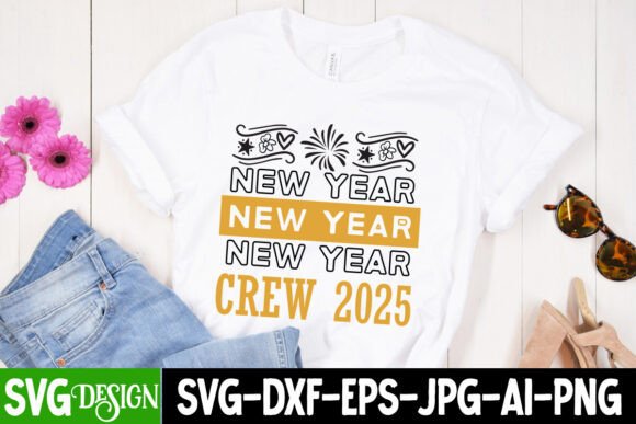 New Year Crew 2025 SVG Design: Elevate Your Celebrations