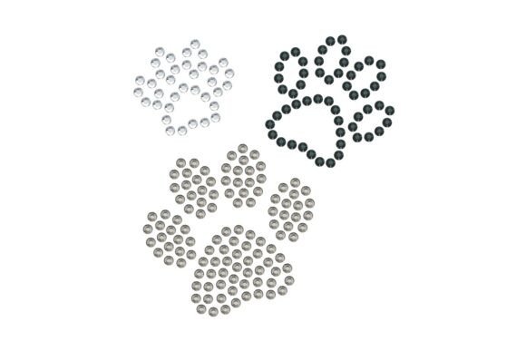 Rhinestone Template Design DOG TRACKS: Elevate Your Creative Projects
