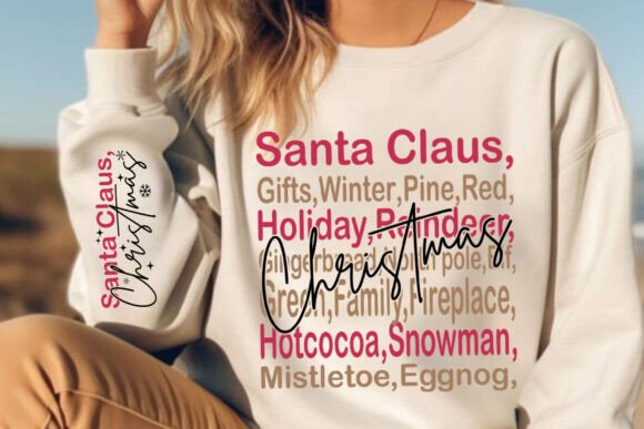Santa Claus Christmas T-Shirt Design: Festive & Stylish Holiday Apparel