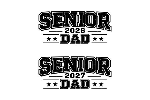 Senior Dad 2026 2027 Design: A Modern Typography Asset