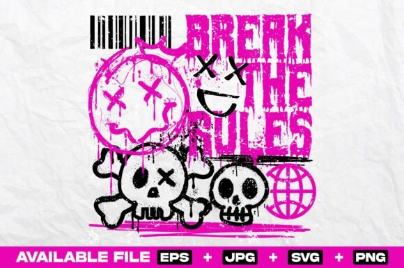 Smile Graffiti Streetwear: A Modern Design Asset