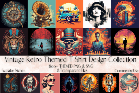 Vintage Retro T-Shirt Design Collection